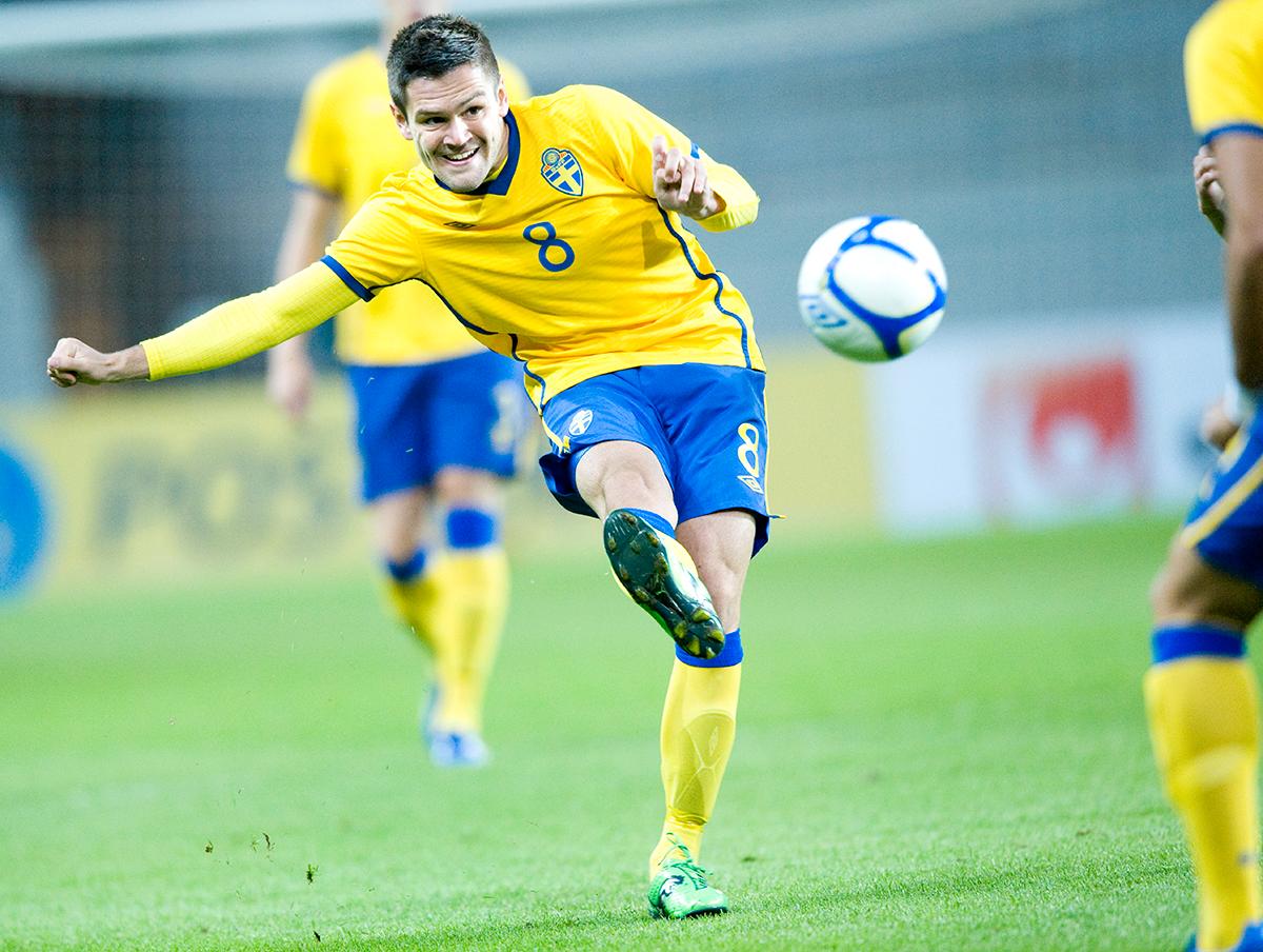 Superlöftet Ivo Pekalski i landslagsdressen under ett U21-kval 2011