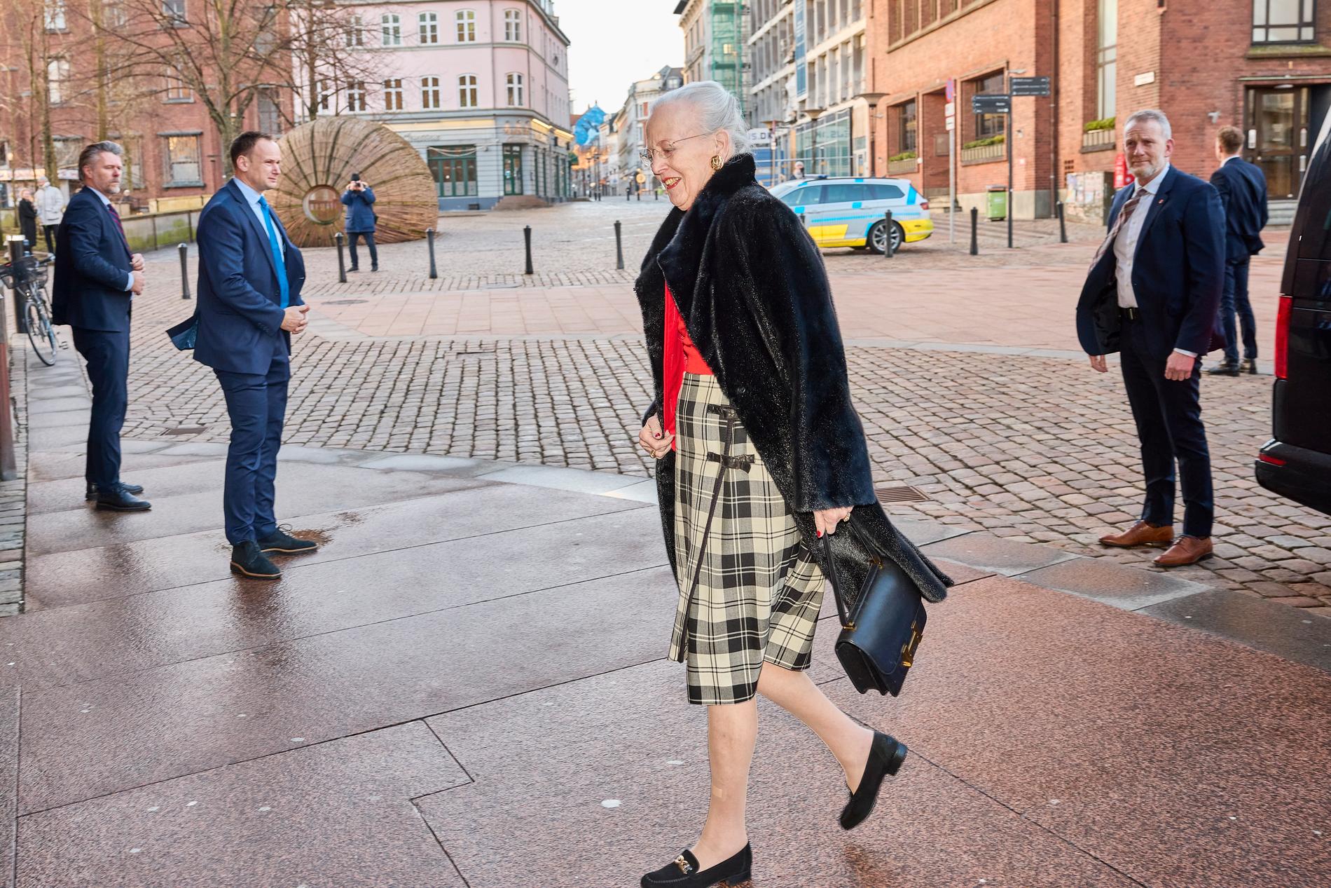 Danmarks drottning Margrethe på juldagen.