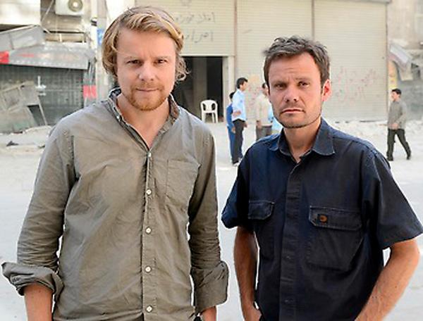 Aftonbladets Staffan Lindberg och Jerker Ivarsson på plats i Syrien.