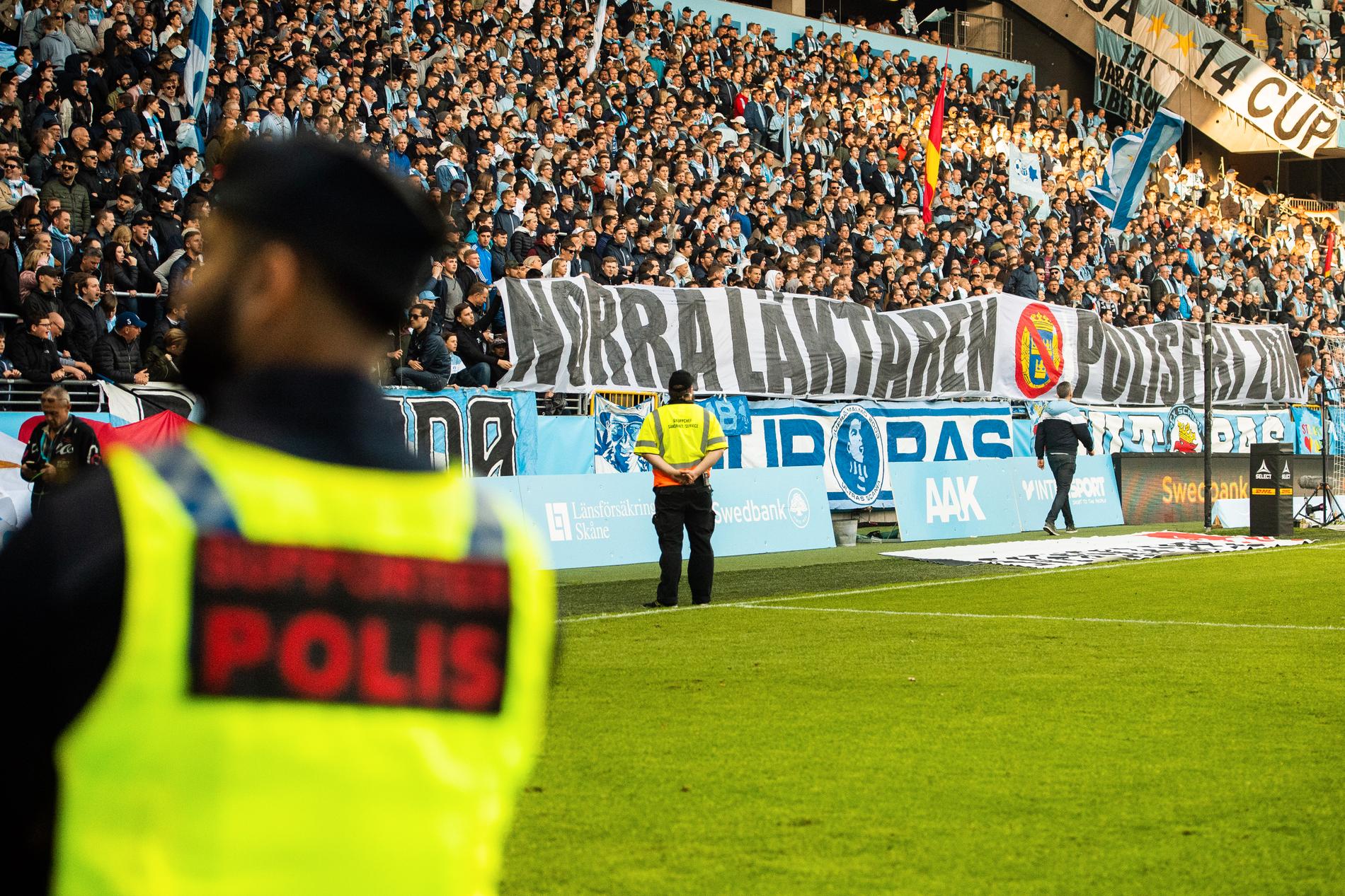 Malmös fans i protest under 2018