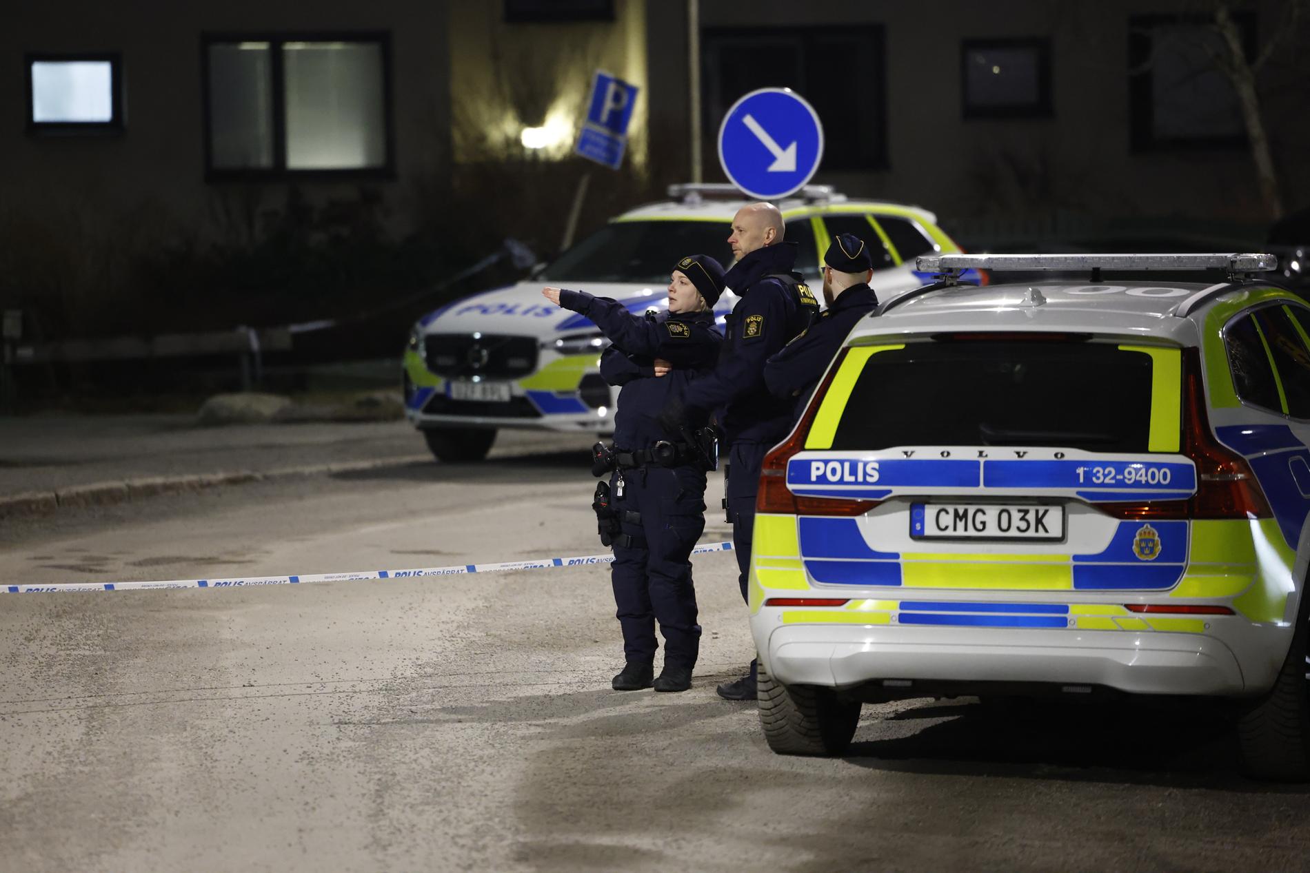 Polisinsats i Fagersjö.
