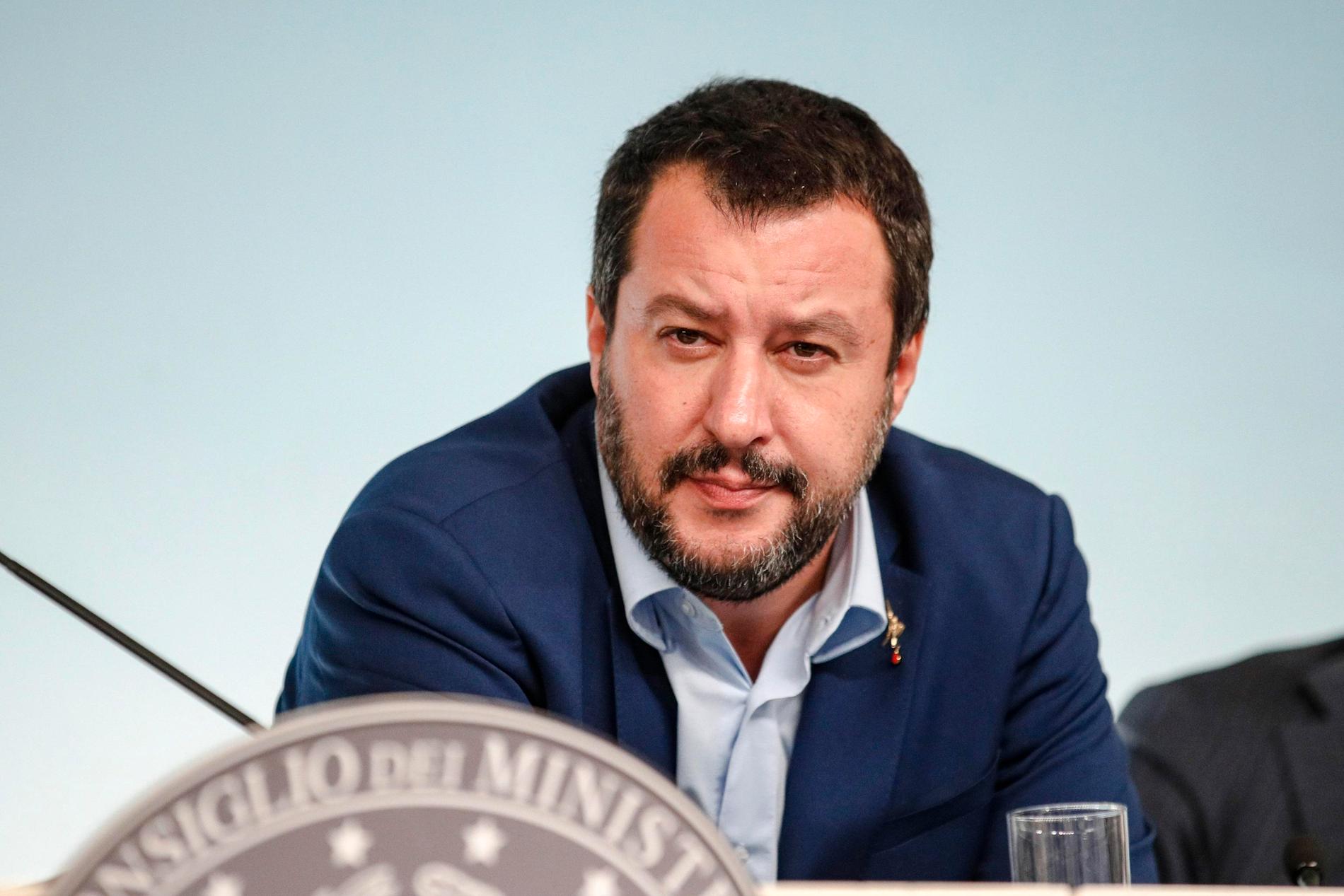 Italiens inrikesminister Matteo Salvini. Arkivbild.