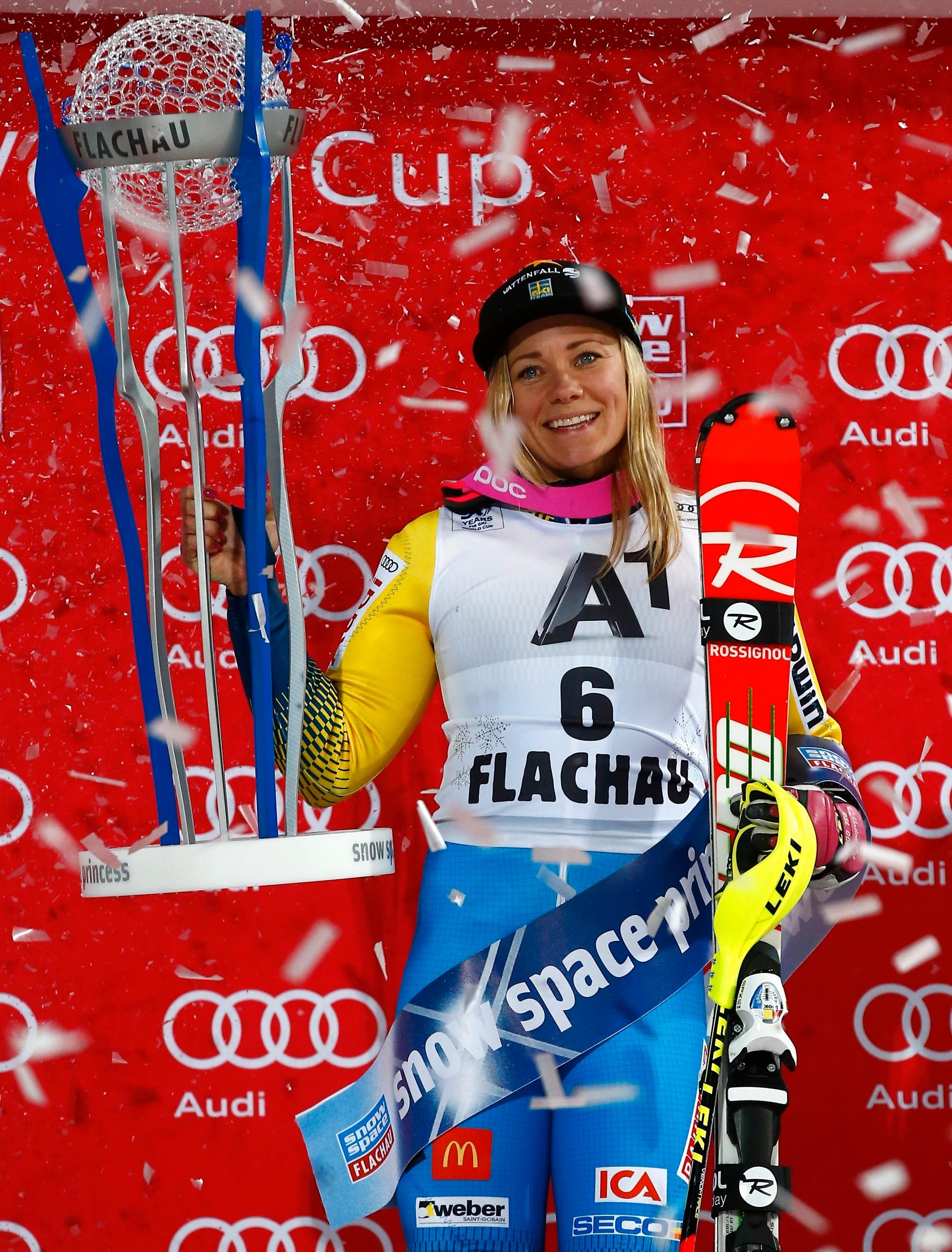 Frida Hansdotter – stort svenskhopp i alpina VM 2017.