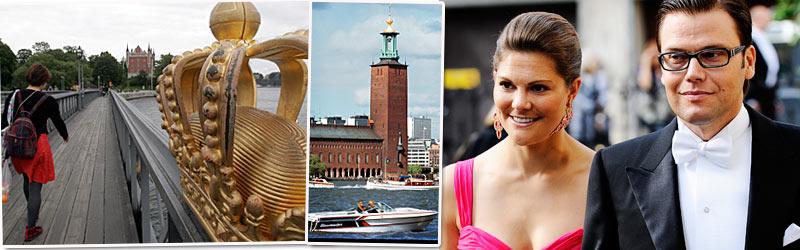 Skeppsholmen och Stadshuset är två av de platser där firandet kommer att hållas vid kronprinsessan Victorias och Daniel Westlings bröllop i sommar.