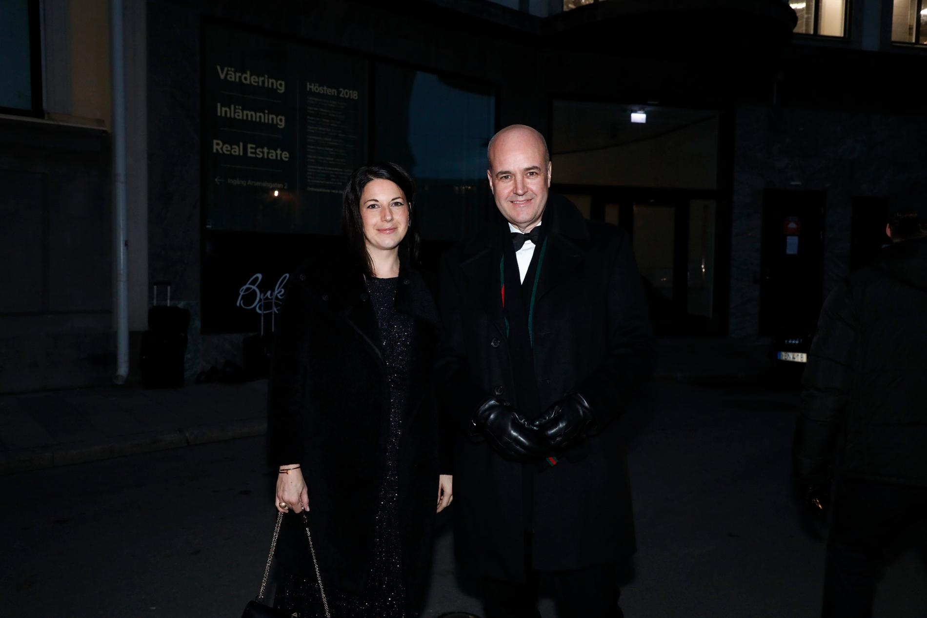 Fredrik Reinfeldt och Roberta Alenius. 