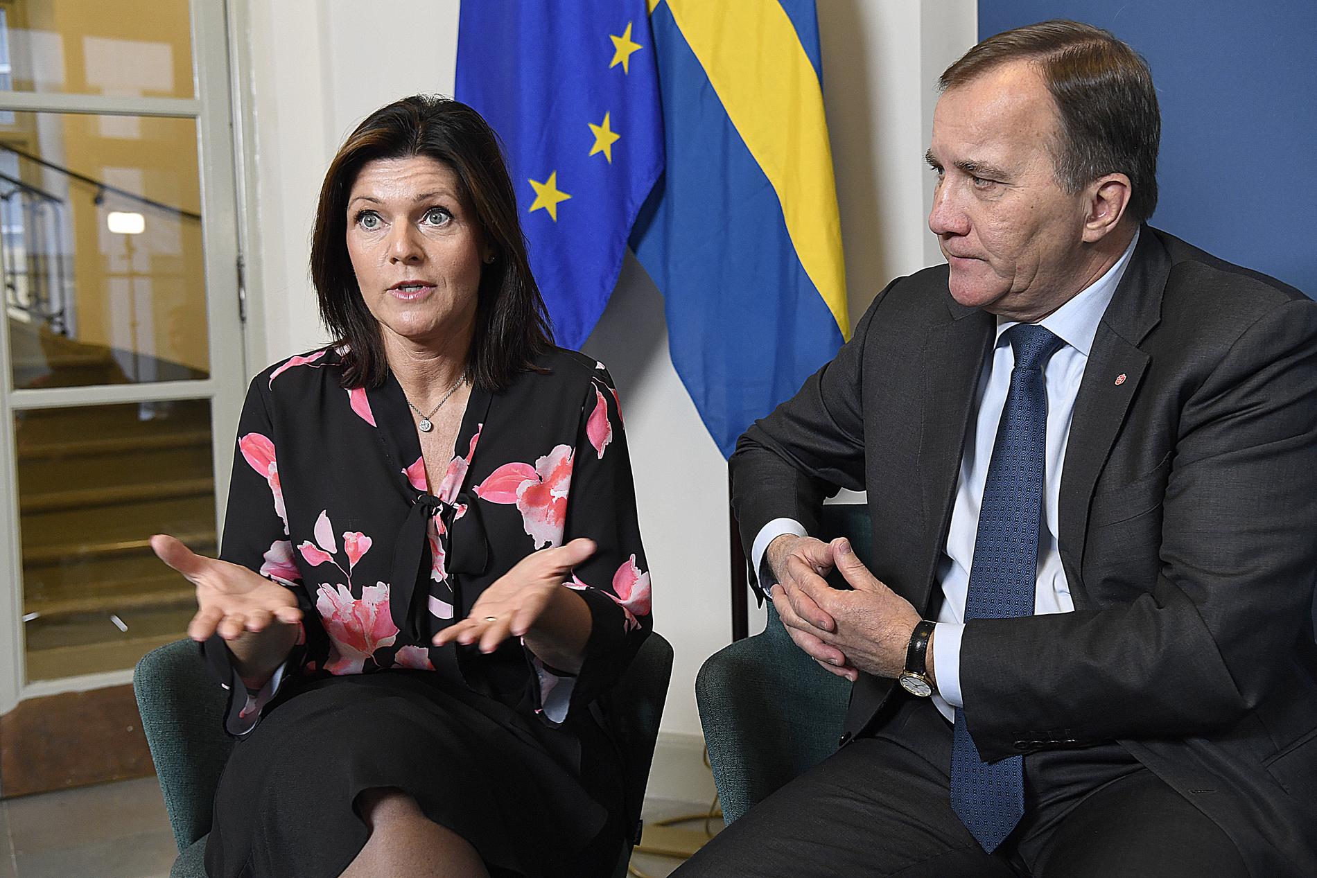 Misstroendevotum-hotade arbetsmarknadsminister och statsminister Stefan Löfven. 