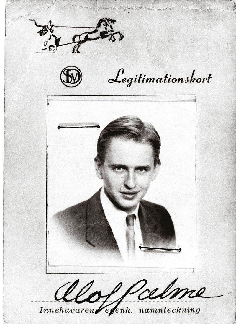 Olof Palmes pressleg från 1944.