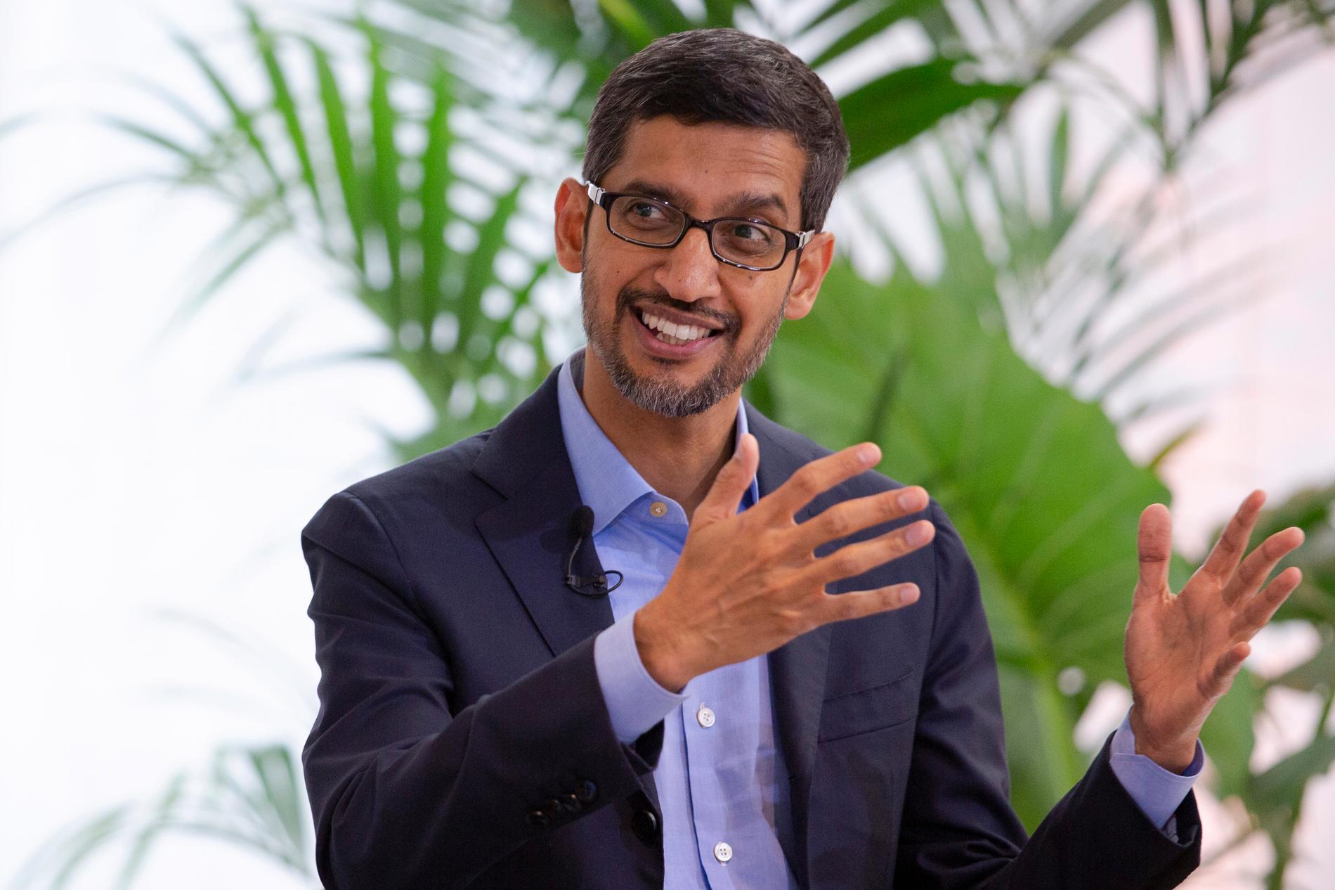 Google-chefen Sundar Pichai tycker att det finns stor potential för mer artificiell intelligens inom sjukvården.