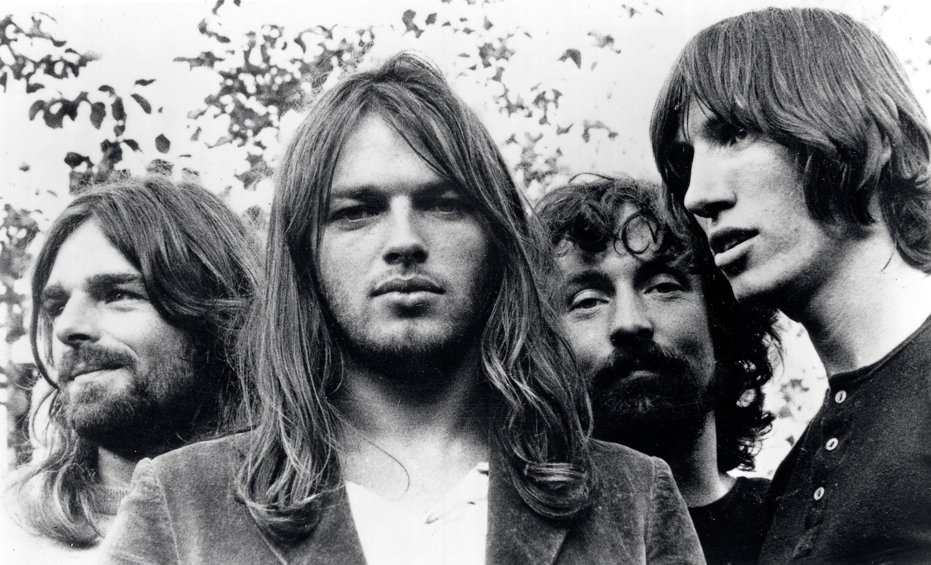 Pink Floyd när de släppte albumet ”The dark side of the moon” för 50 år sedan, 1973. Skivan firas naturligtvis med ännu en lyxig box som kostar mer än ett paket Bregott. 