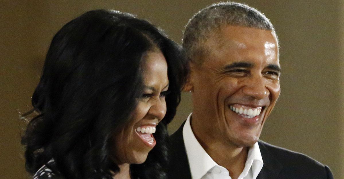 Barack och Michelle Obama i maj 2017.
