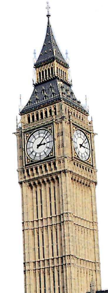 Tips: Big Ben och parlamentshuset.