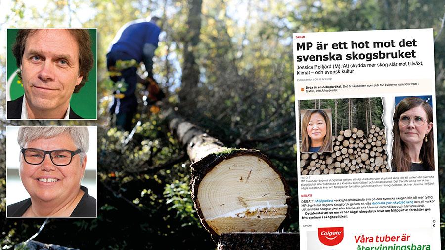 Det måste löna sig för de enskilda skogsägarna i Sverige att skydda natur och bedriva ett skogsbruk där man tar hänsyn till natur- och kulturvärden. Därför behövs en ny grönare skogspolitik. Replik från Pär Holmgren och Maria Gardfjell.