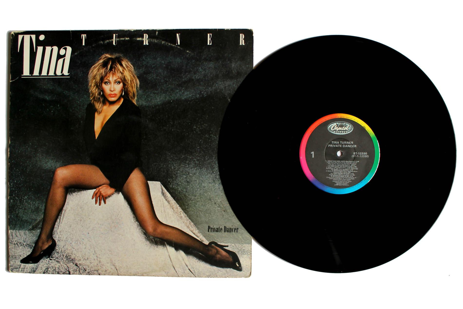 Tina Turner på skivan ”Private dancer”.