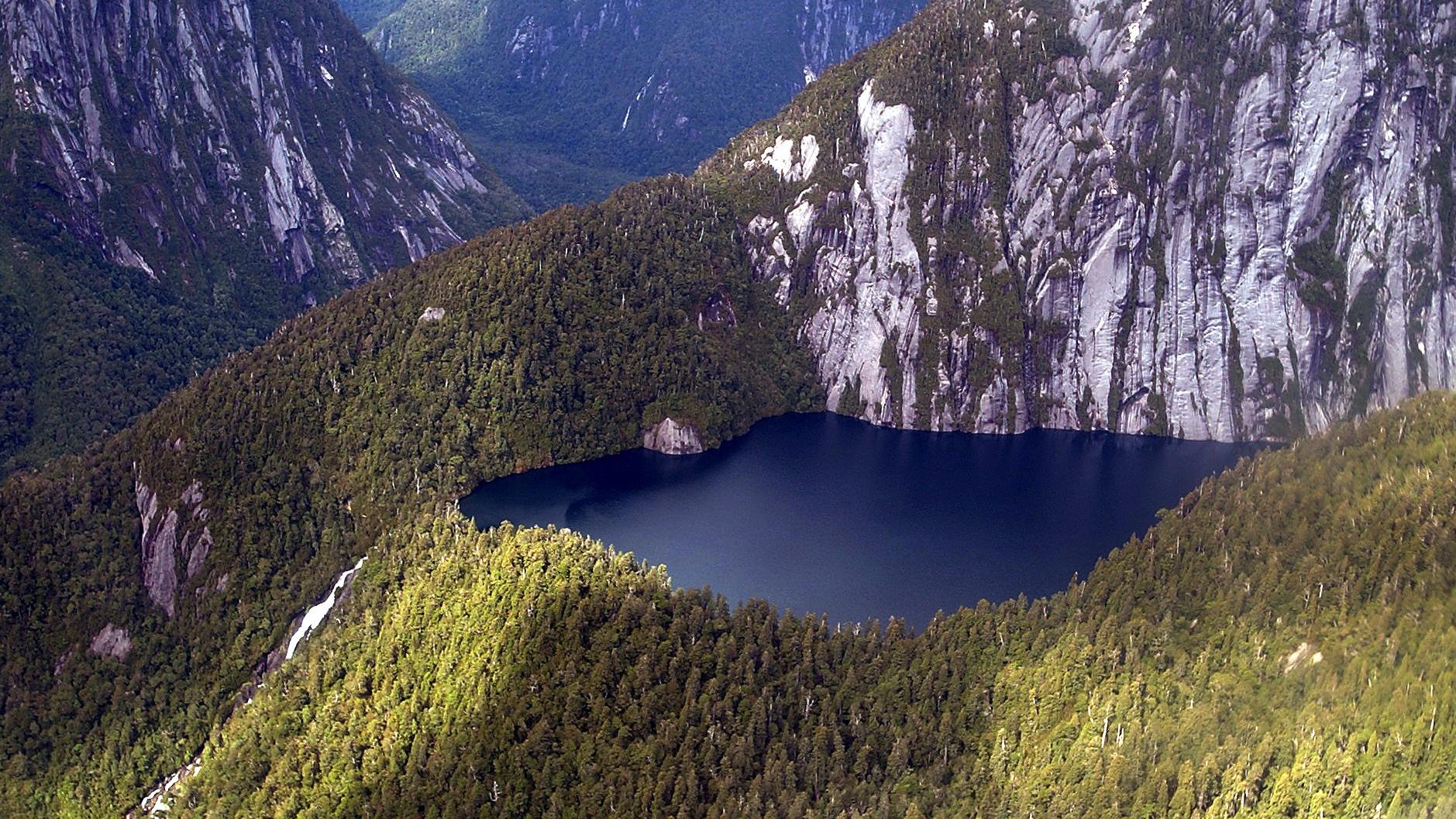 Pumalín, en av de två parkerna som nu blir nationalparker i Chile. Arkivbild.
