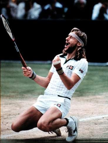 EN SVENSK SOM TRIVDES I WIMBLEDON Björn Borg har just slagit John McEnroe och vunnit Wimbledon. Björn Borg trivdes mycket bra på gräset i London. Men långt ifrån alla spelare gör det.