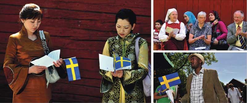 Sverigedemokraterna kallar Sveriges Hembygdsförbund för ”svenskfientligt” för att de vänder sig mot SD:s kultursyn. ”Hembygdsrörelsen är öppen för alla oavsett bakgrund”, skriver debattörerna. Här är bilder från nationaldagsfirandet den 6 juni 2010 i Upplands Väsby hembygdsförening.