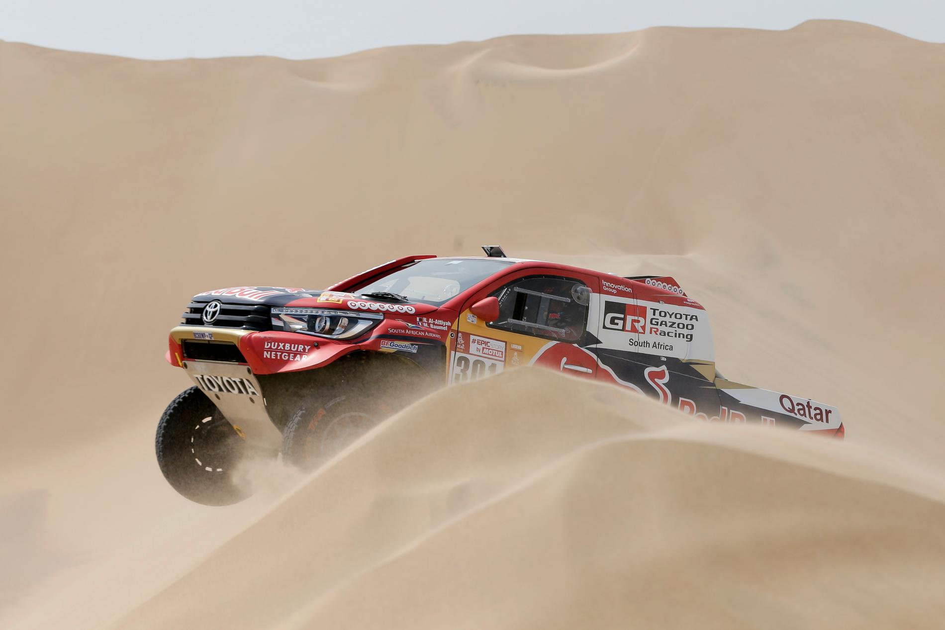 Nasser Al Attyah var snabbast på första etappen av Rally Dakar