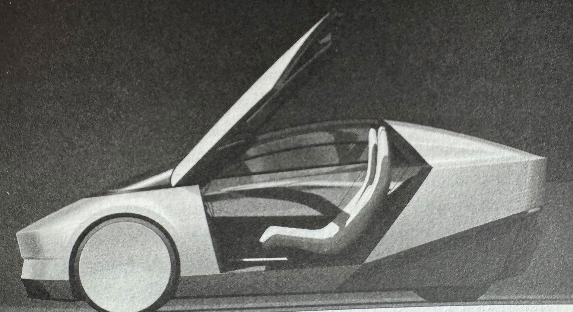Bild som ska föreställa elbils-prototypen utan ratt och pedaler.