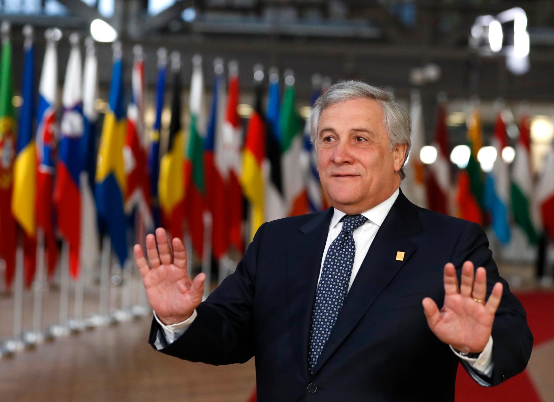 Antonio Tajani har fått hård kritik för sina uttalanden om diktatorn Mussolini.