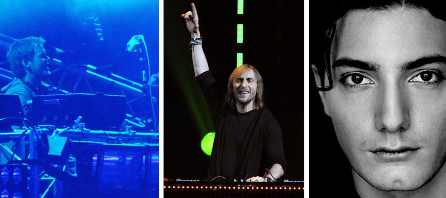 Guetta, Avicii och Alesso. Några av Summerbursts superstar-dj´s.