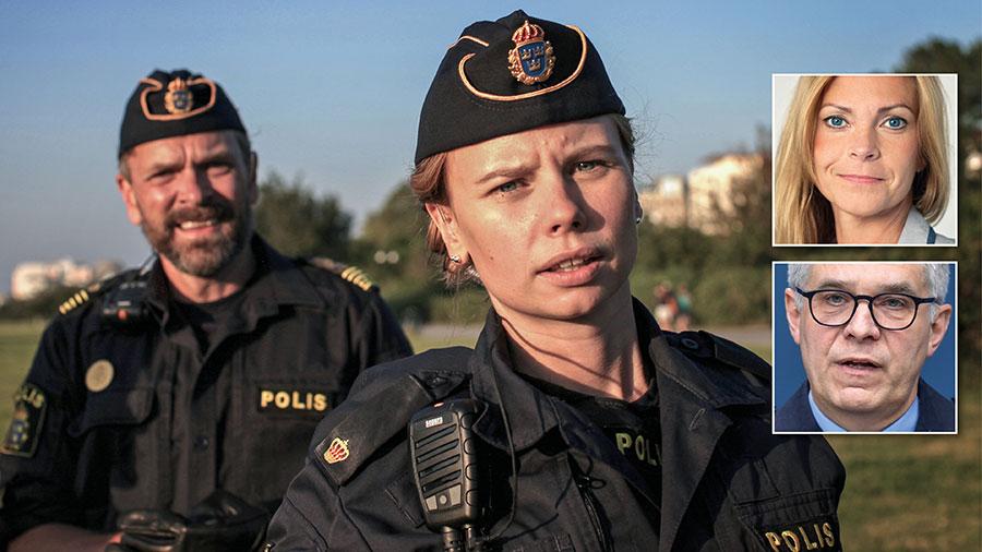 I SVT-serien ”Tunna blå linjen” blir polismännen utsatta för glåpord och hot. Varje arbetsdag ute i samhället möter poliser en bristande respekt – något som riskerar att hota vår demokrati. Skyddet för poliser måste därför stärkas, skriver Lena Nitz och Anders Thornberg.