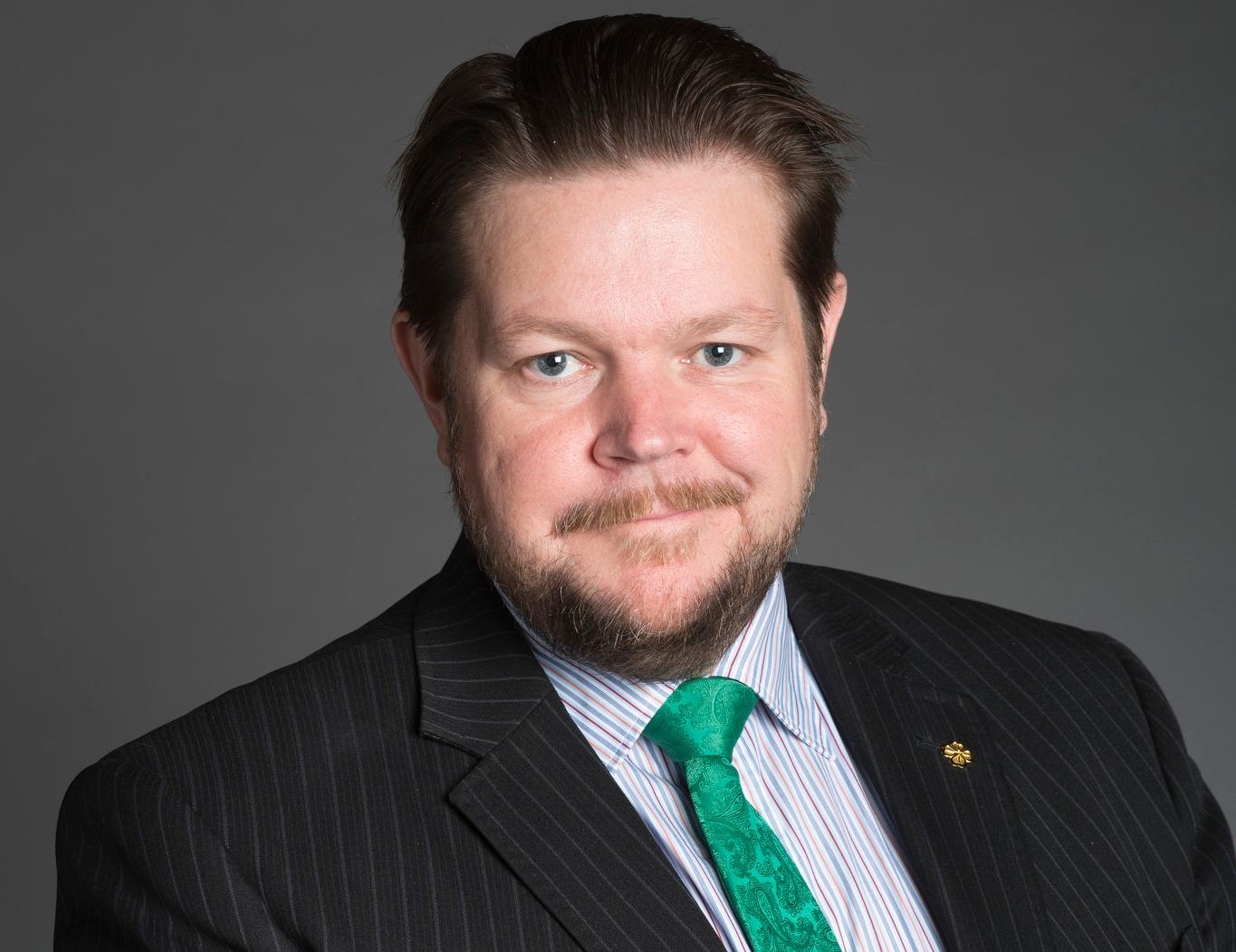Johan Hedin, rättspolitisk talesperson (C)