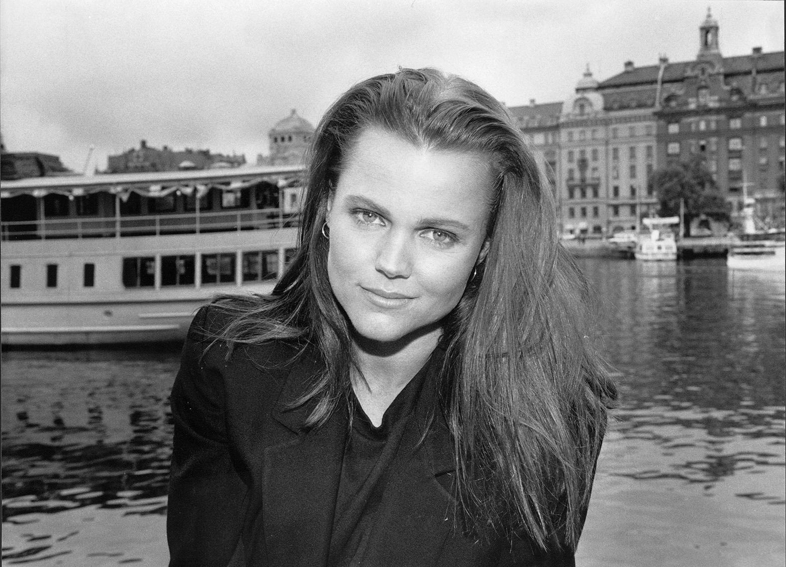 Både musik och Stockholmiana: Belinda Carlisle i Stockholm 1989.