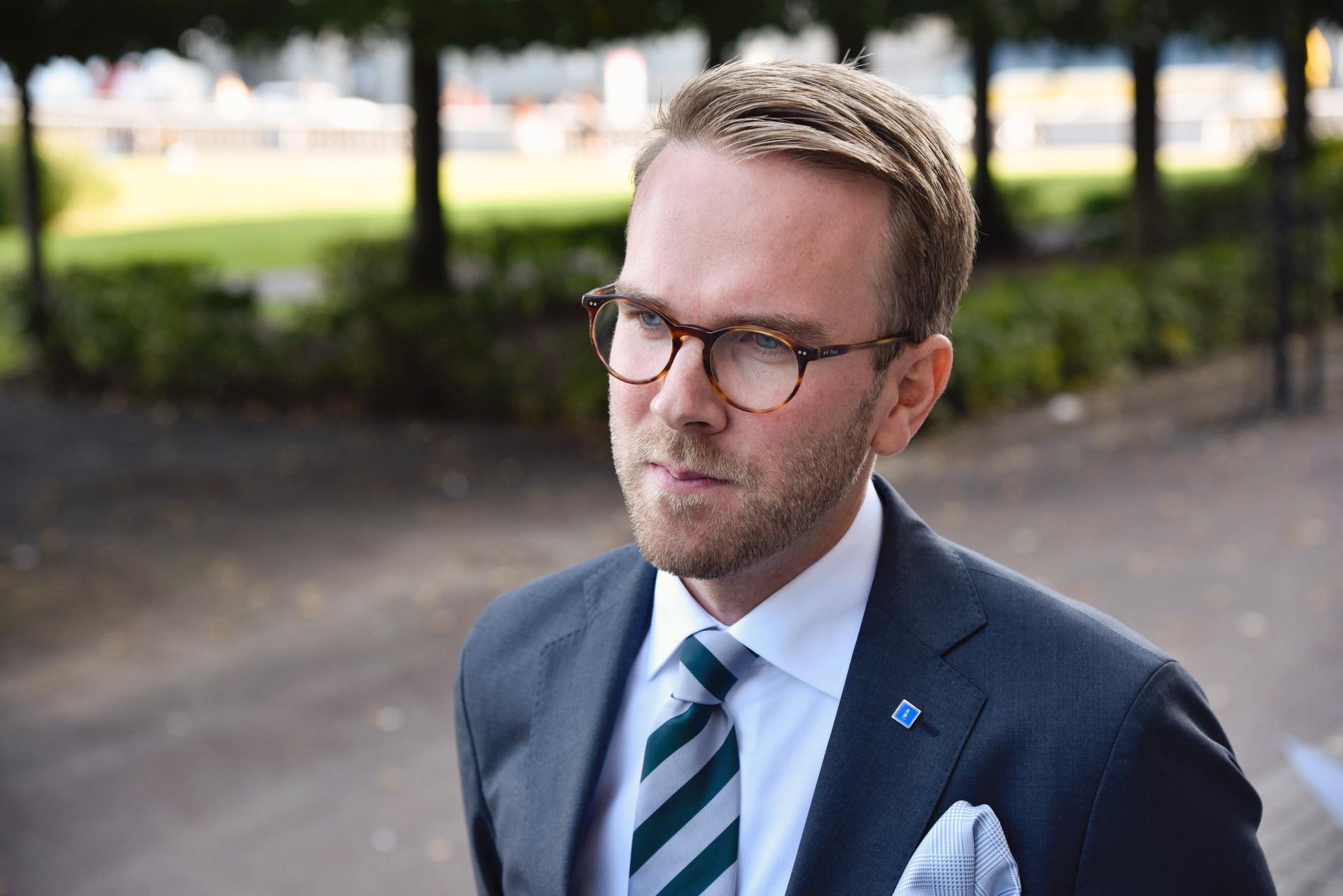 Kristdemokraternas rättspolitiske talesperson Andreas Carlson. Arkivbild.