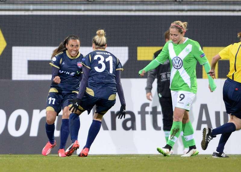 Rosengårds stjärnduo Marta och Anja Mittag kunde nöjt konstatera att tyska storlaget Wolfsburg går att rubba. I går blev det 1–1 och Rosengård har skaffat sig ett bra läge inför returen.
