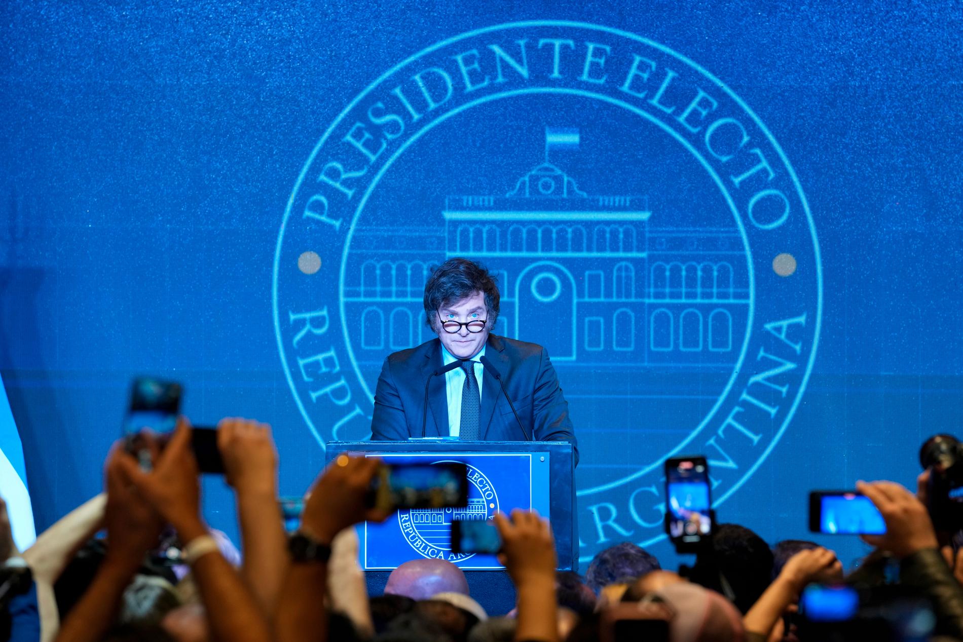 Javier Milei, Argentinas nya president.