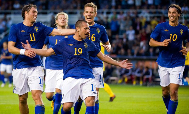 Emir Bajrami gjorde 2–0 för Sverige.