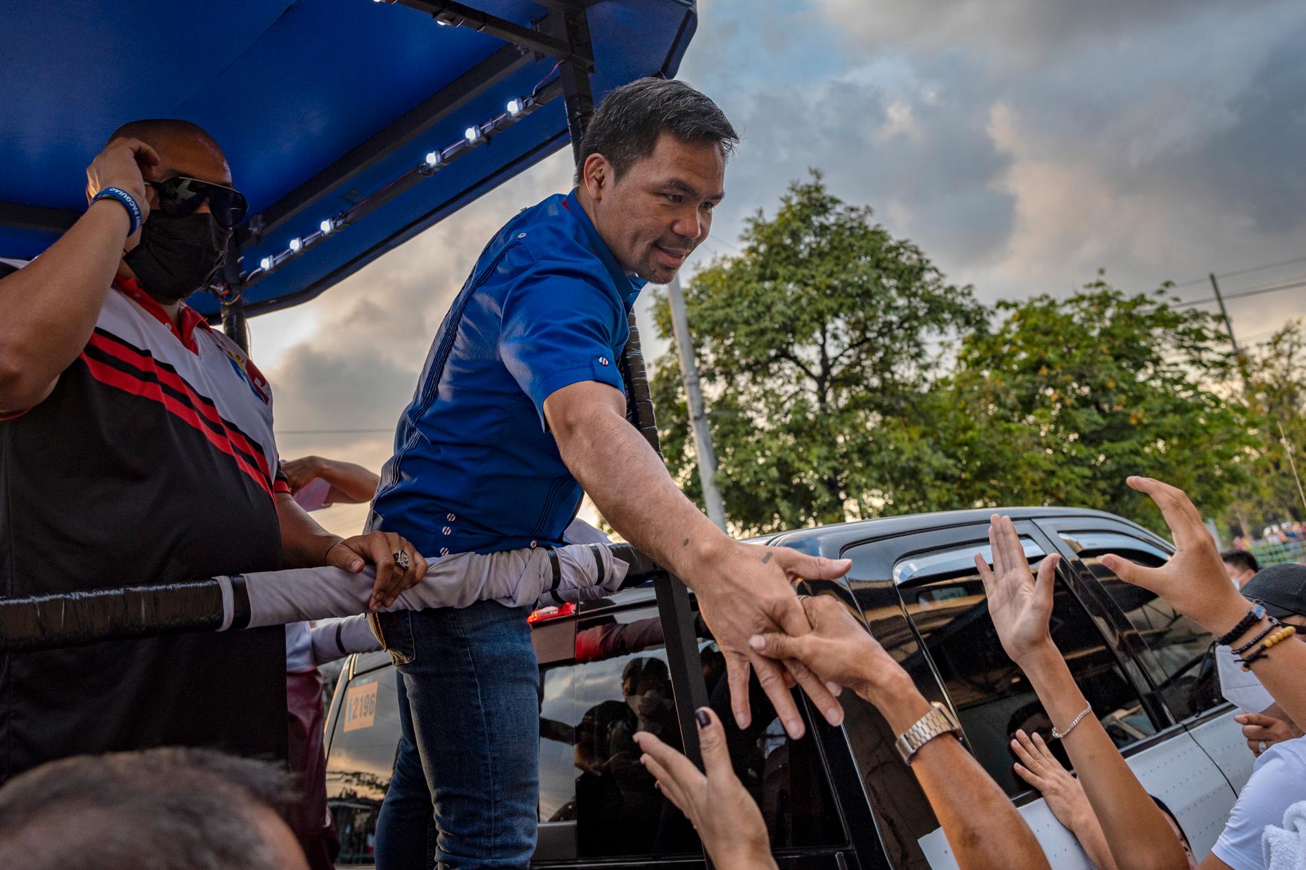 Manny Pacquiao under sin presidentkampanj. 