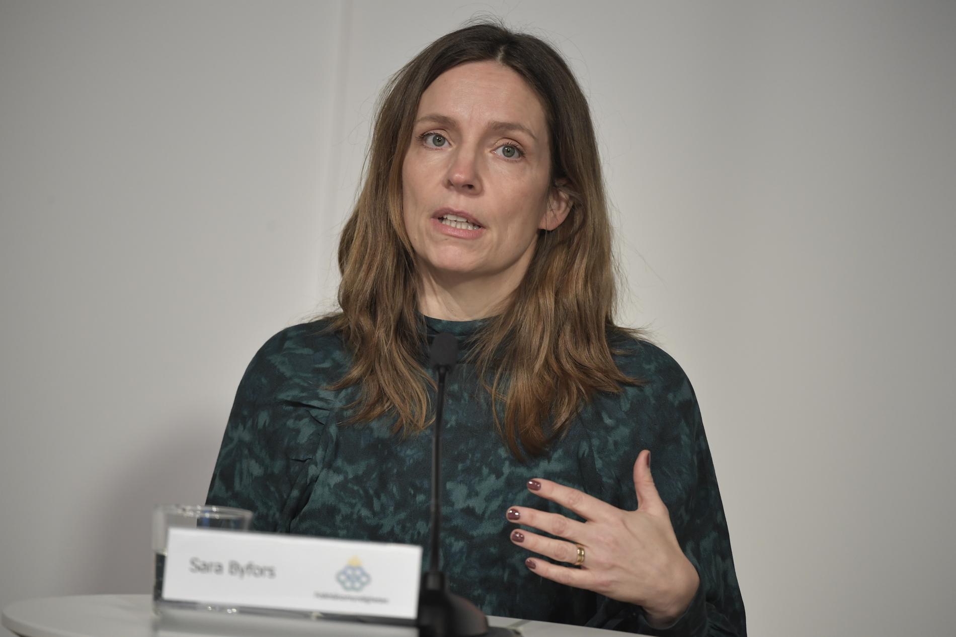 Sara Byfors, enhetschef på Folkhälsomyndigheten.
