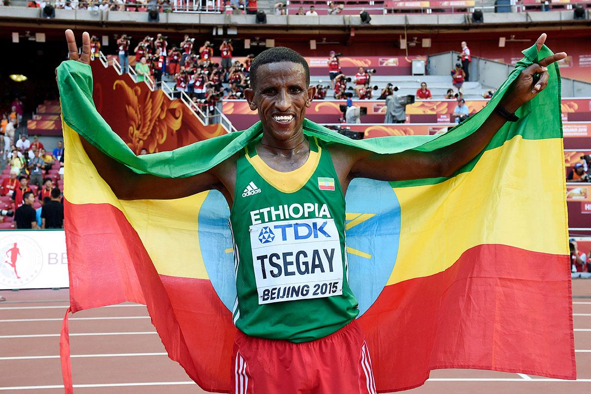Yemane Tsegay är en rutinerad maratonlöpare.