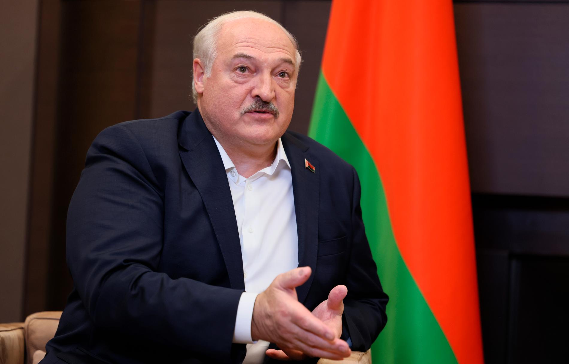 Belarus ledare Aleksandr Lukasjenko.