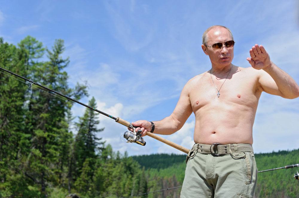 Putin fiskar.