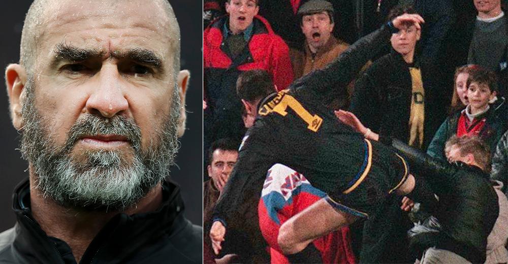 Eric Cantona karatesparkade en åskådare under en Manchester United-match mot Crystal Palace 1995.
