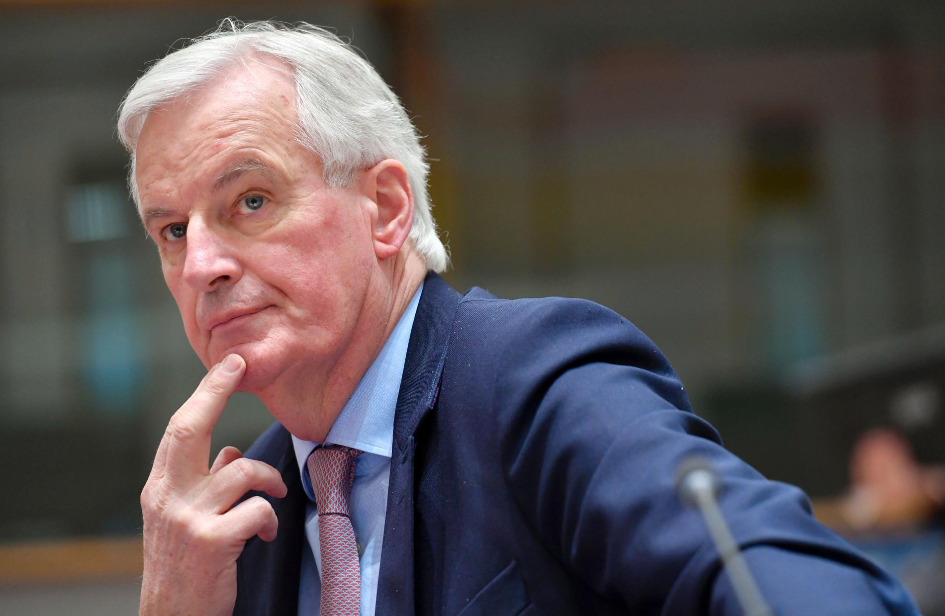 EU:s chefsförhandlare Michel Barnier grubblar över brexit.