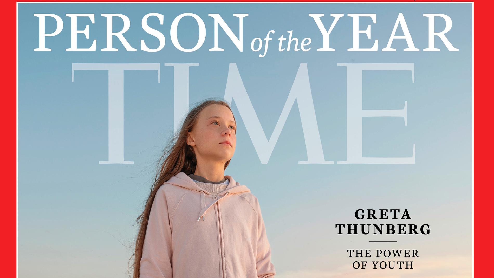 Greta Thunberg på omslaget till Time.