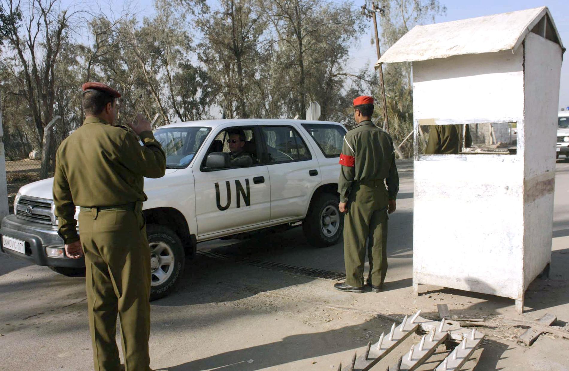 Arkivbild från FN-basen i Taji.