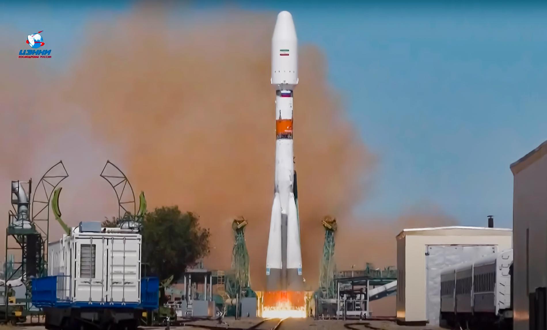 Satelliten Khayyam sköts upp med hjälp av en rysk raket under tisdagen.