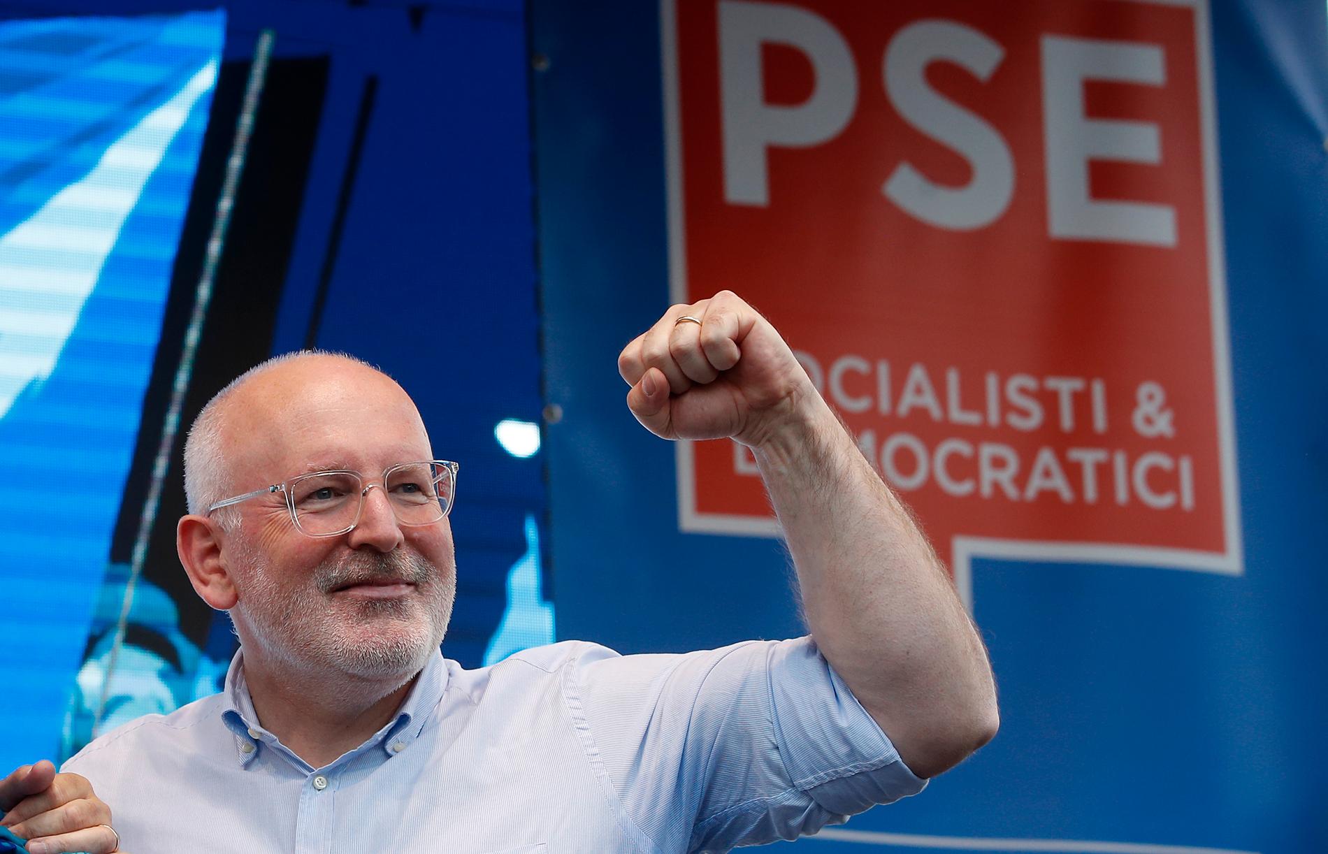 Nederländske socialdemokraten Frans Timmermans hoppas bli EU-kommissionens nya ordförande efter EU-valet. Arkivfoto.