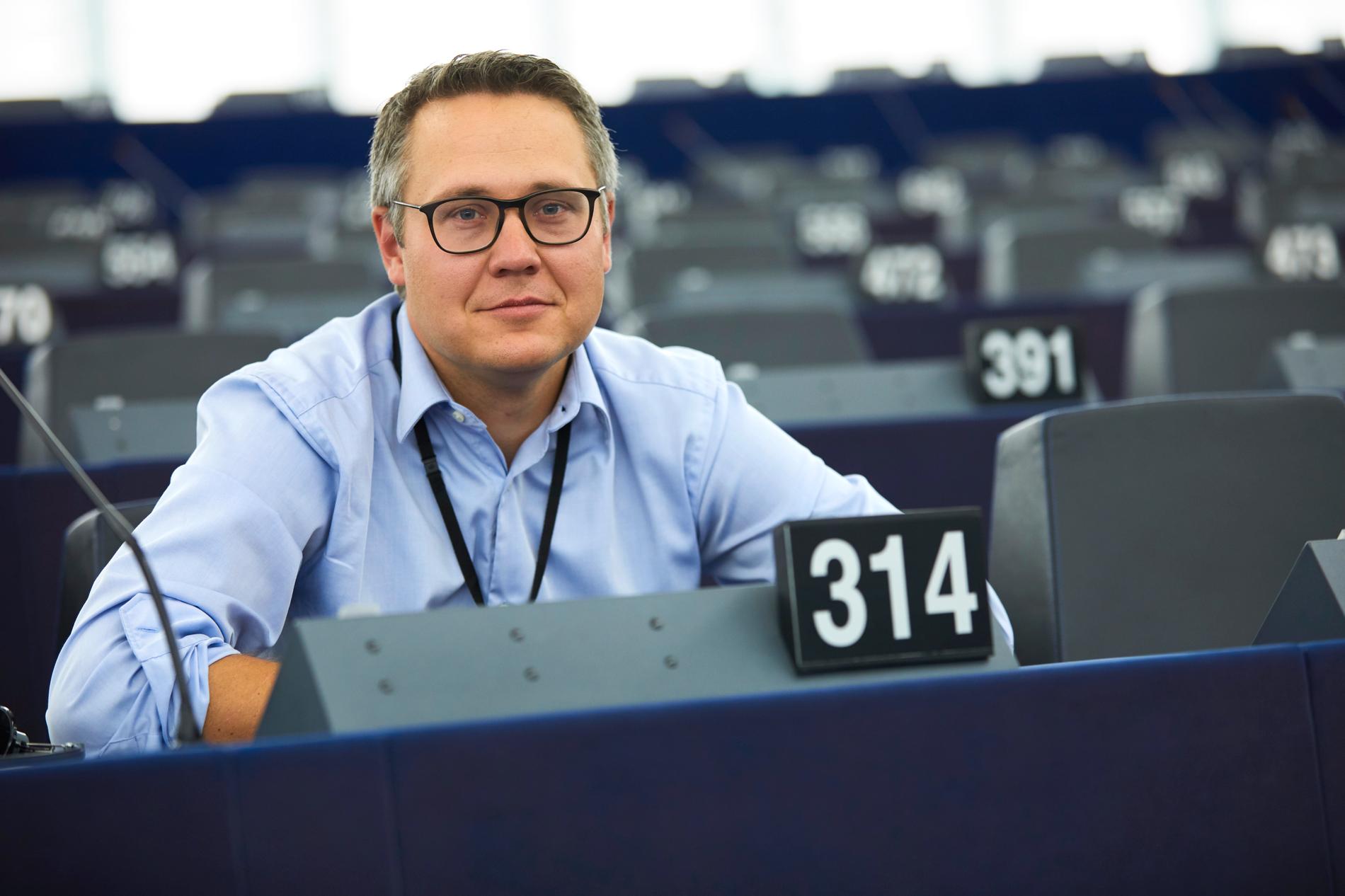 Svenske EU-parlamentsledamoten Johan Danielsson (S). Arkivfoto.