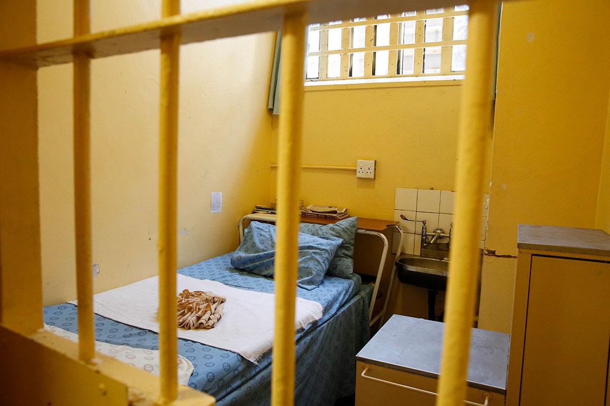 Bild inifrån fängelset Kgosi Mampuru II där Pistorius suttit inlåst.