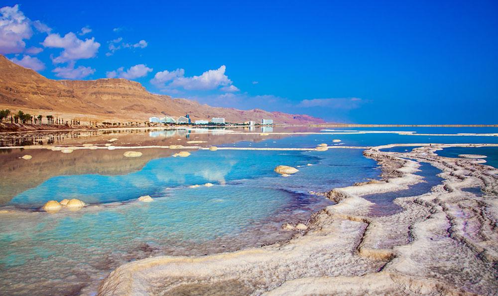 Döda havet minskar i storlek.