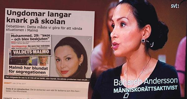 Hatet har vällt in till Bahareh Mohammadi Andersson efter hennes framträdande i SVT och Aftonbladet.