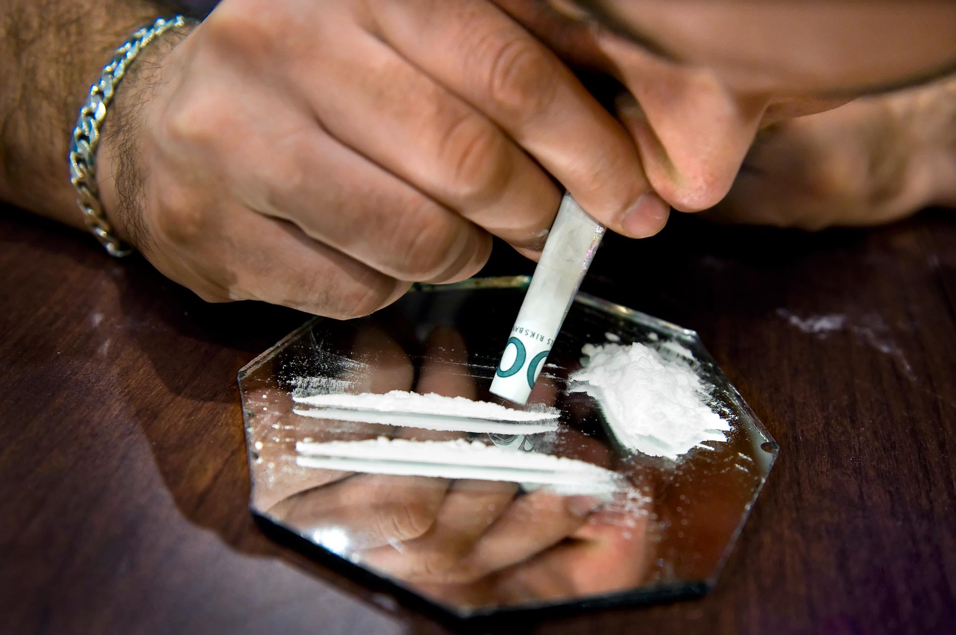 Kokain har blivit en viktig inkomstkälla för kriminella gäng. Bilden är arrangerad.