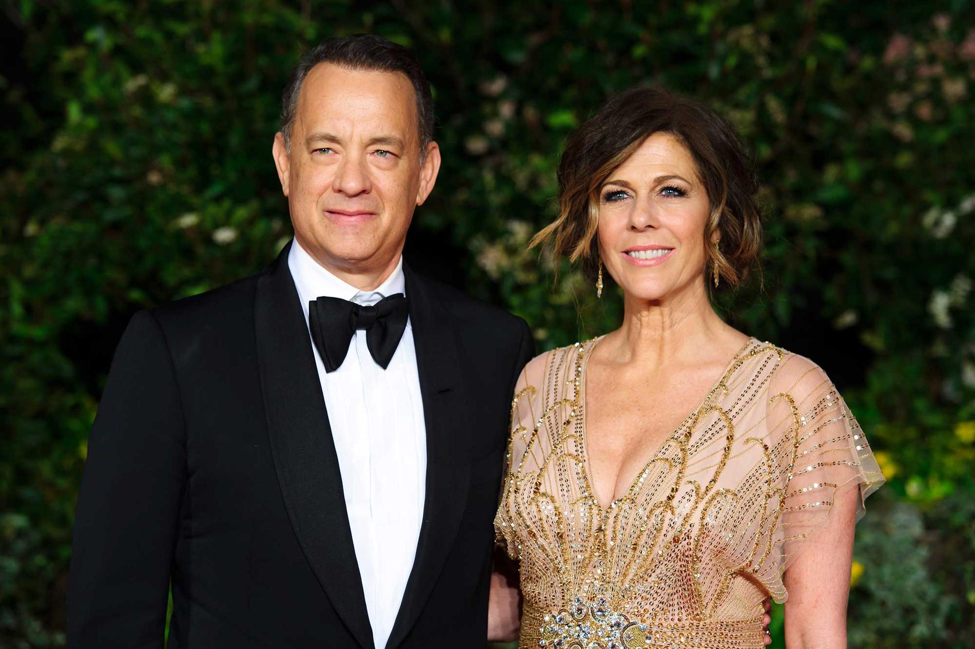 Tom Hanks med hustrun Rita Wilson.