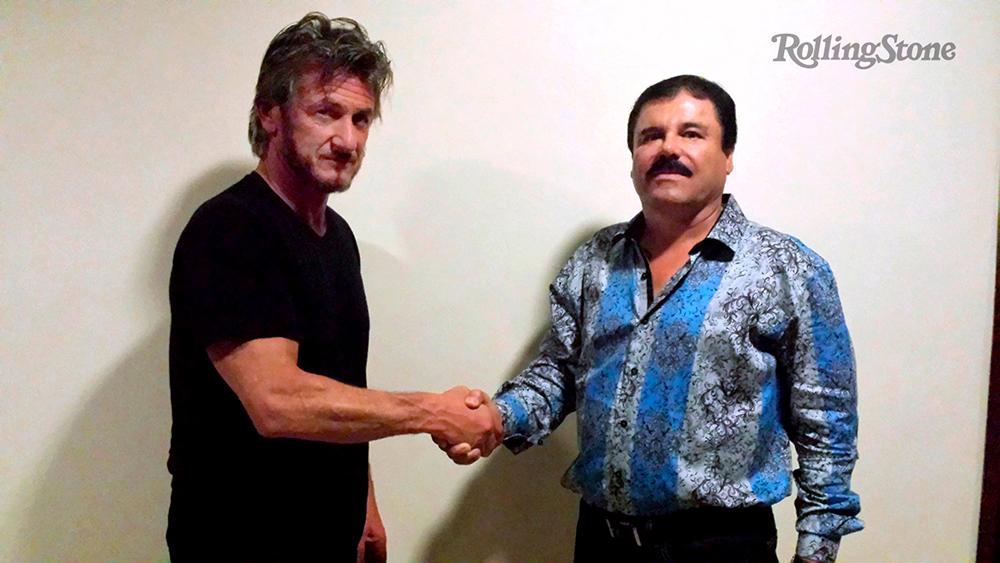 Knarkbaronen träffade stjärnskådespelaren Sean Penn i ett hemligt möte för tidningen Rolling Stone i oktober 2015.