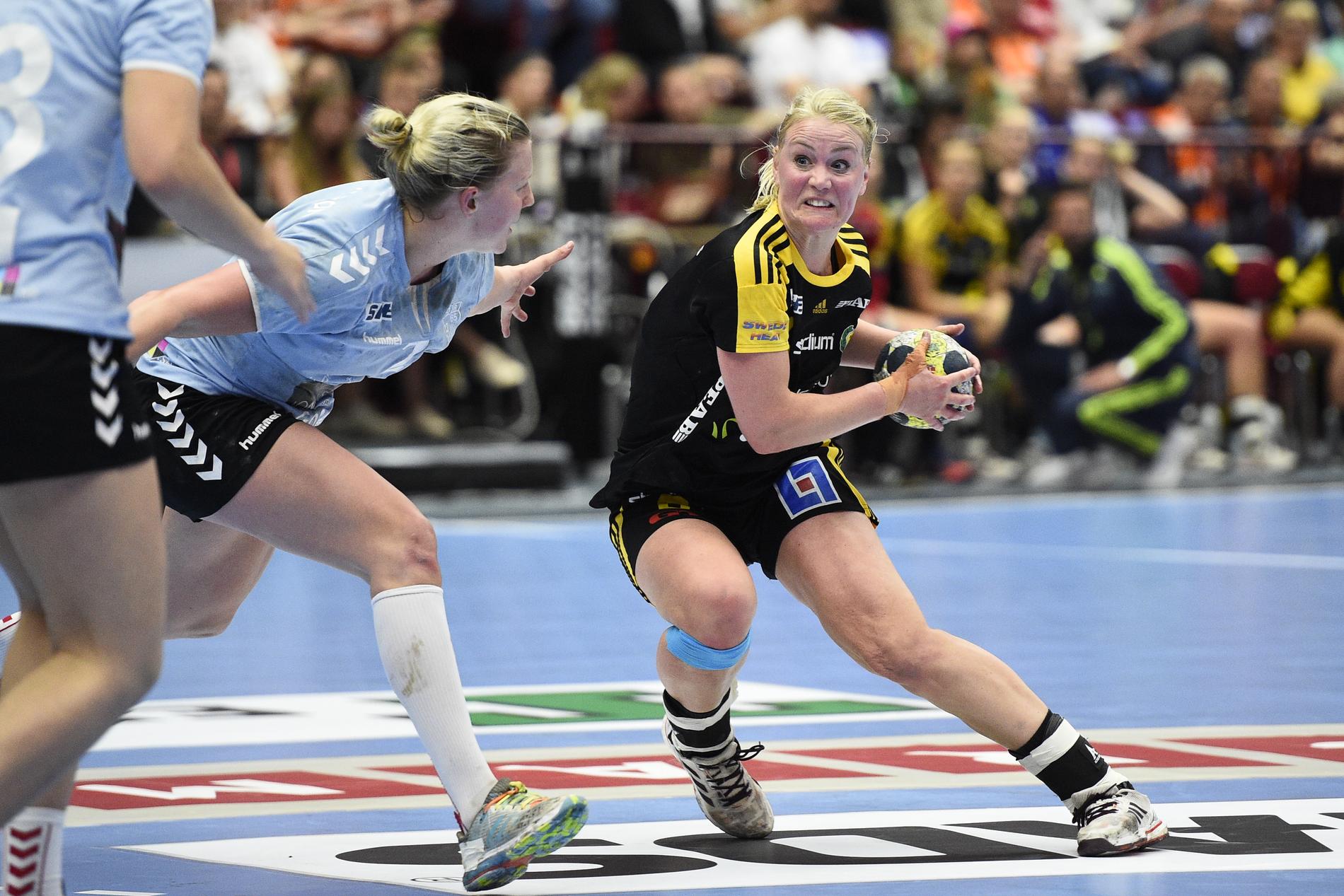 Sävehofs Ida Odén under SM-finalspelet mot H65 Höör förra året.